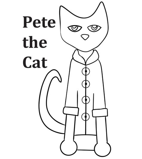 Pete The Cat Coloring Pages Printable